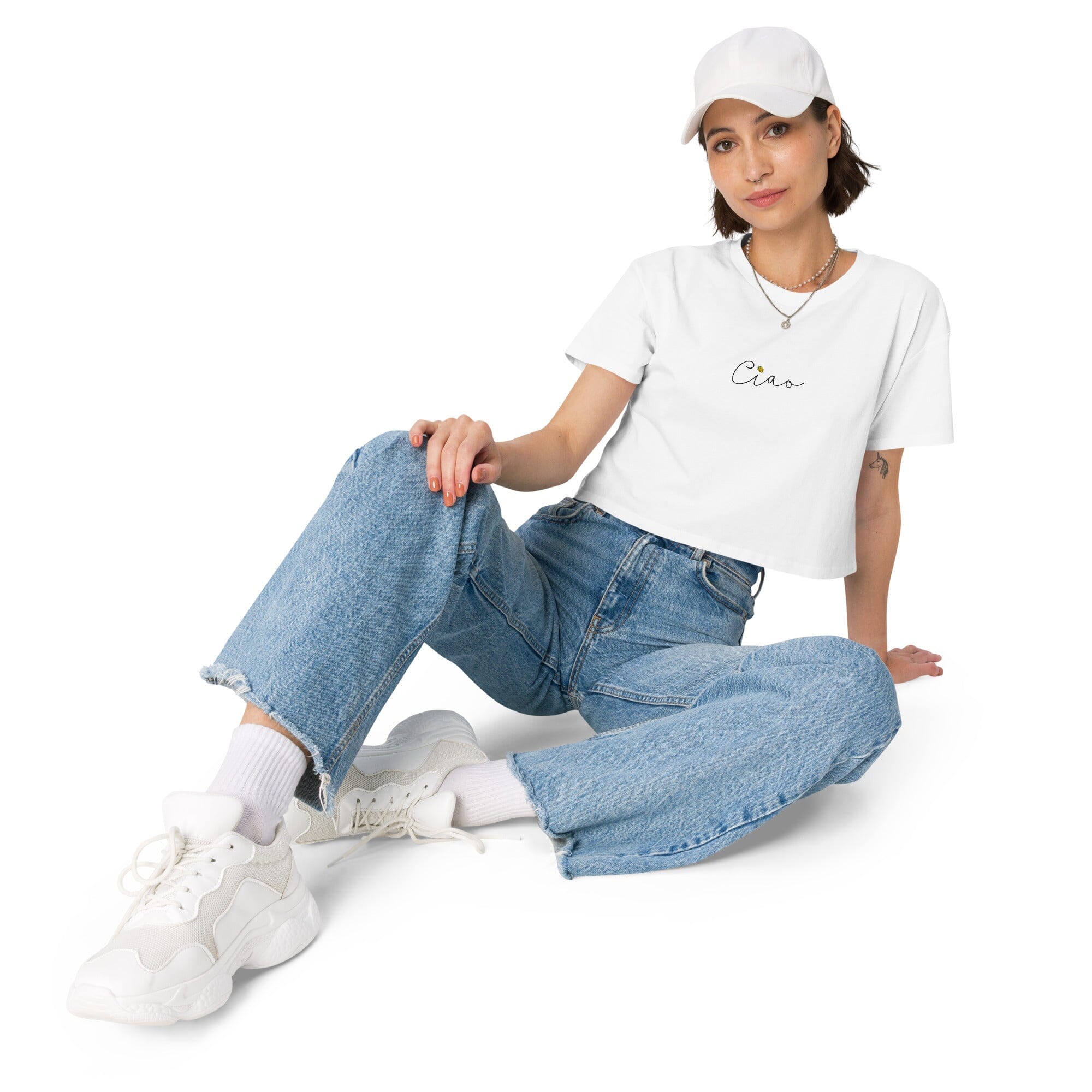 Lemon Ciao Crop Tee t-shirt Christina Lombardi