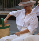 Portofino Paillette straw hat - Silver Lastelier