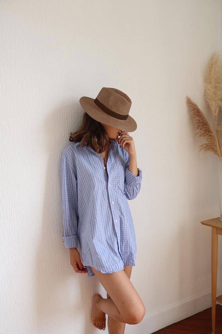 Portofino straw hat - Brown Lastelier