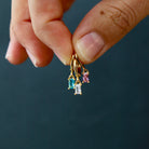 RECTANGLE CZ BAGUETTE HUGGIES Katie Waltman Jewelry