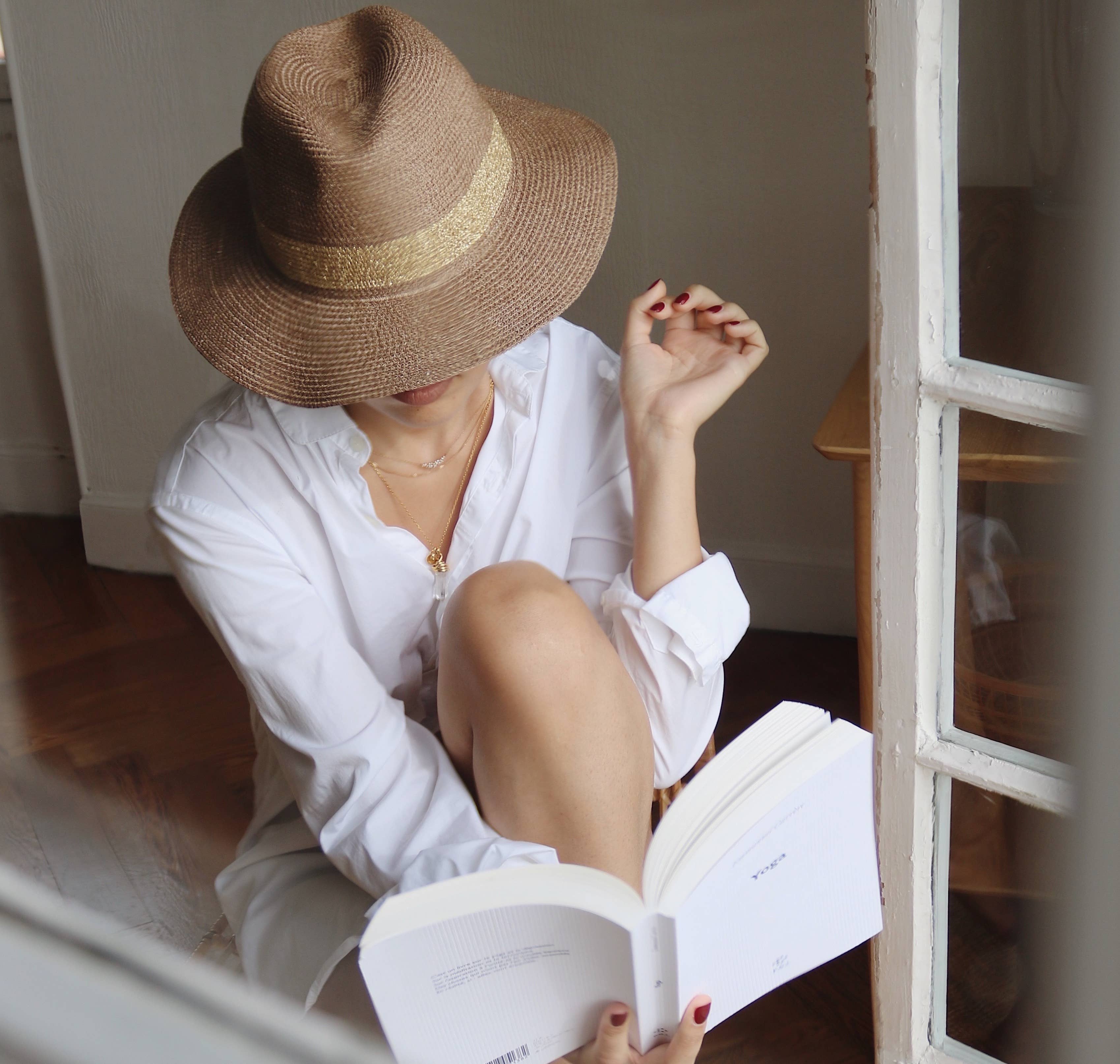 Portofino Paillette straw hat - Gold Lastelier