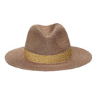 Portofino Paillette straw hat - Gold Hats Lastelier