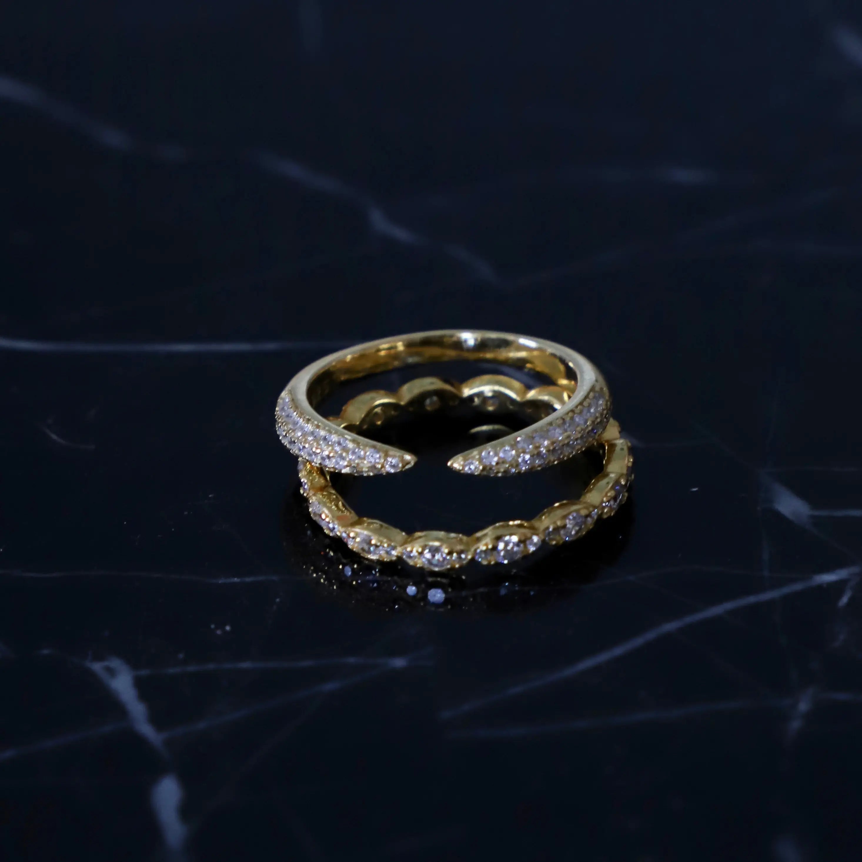 OPEN CZ CLAW RING Rings Katie Waltman Jewelry