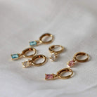 RECTANGLE CZ BAGUETTE HUGGIES Katie Waltman Jewelry