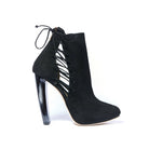 Crawford Crawford Christina Lombardi 36 Black Kid Suede