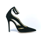 Nicole Nicole Christina Lombardi 36 Black Kid Suede