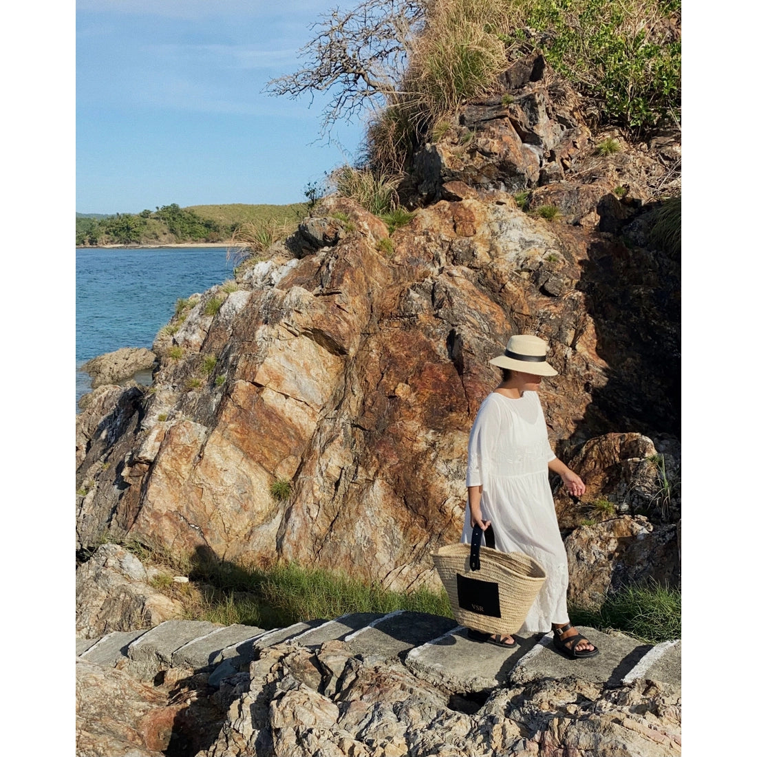 Panama Riviera straw hat - Black Hats Lastelier