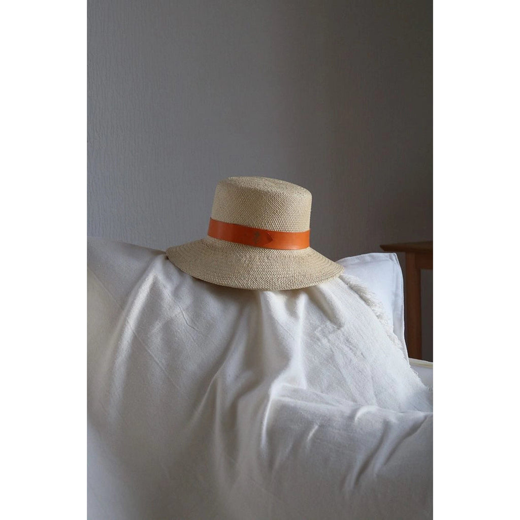 Panama Riviera straw hat - Orange Hats Lastelier 