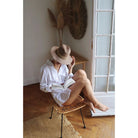 Portofino Paillette straw hat - Gold Hats Lastelier