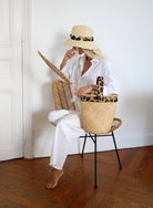Panama Riviera straw hat - Leopard Lastelier