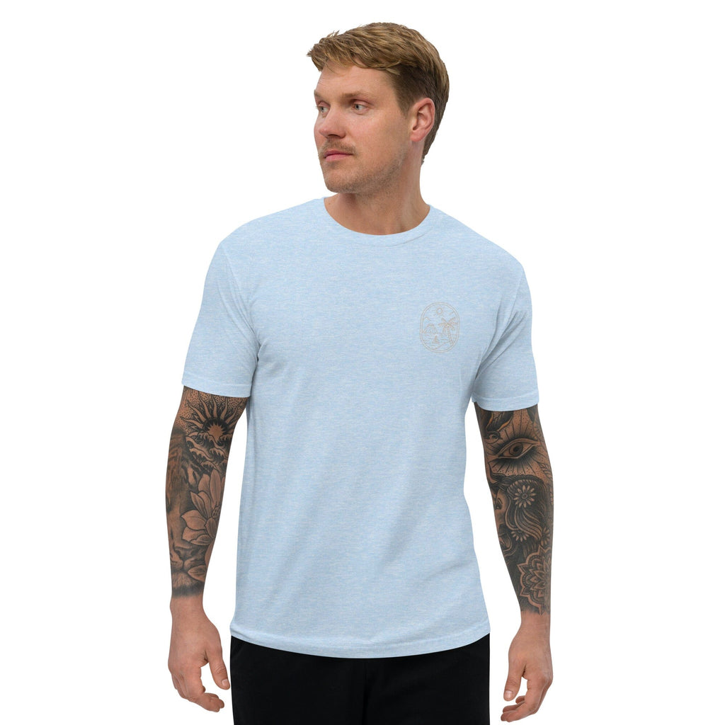 Beach Short Sleeve T-shirt Clothing Christina Lombardi Light Blue XS 