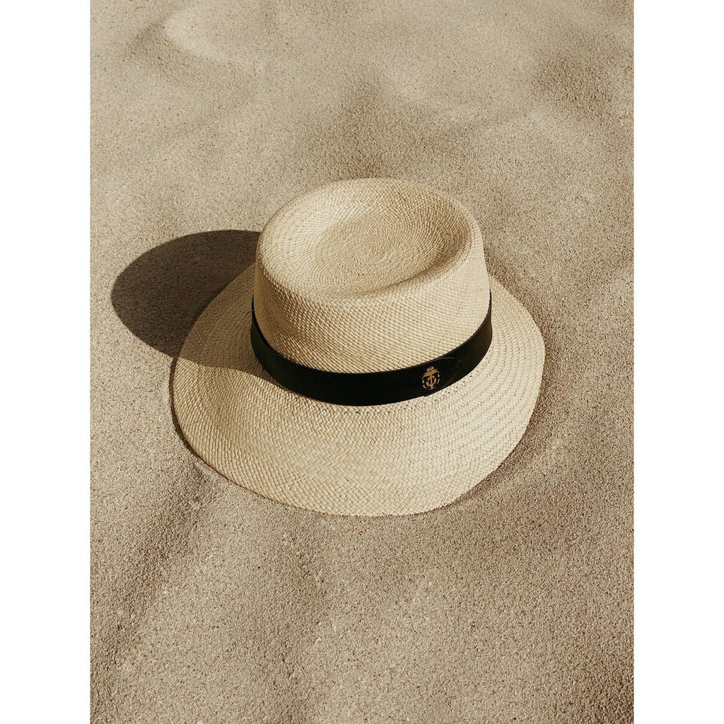 Panama Riviera straw hat - Black Hats Lastelier 